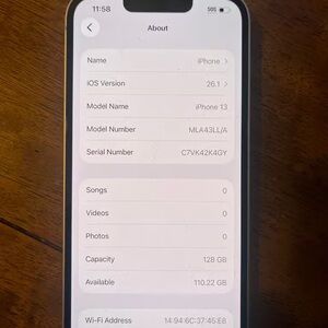 Apple iPhone 13 - Sleek Black Finish Unlocked